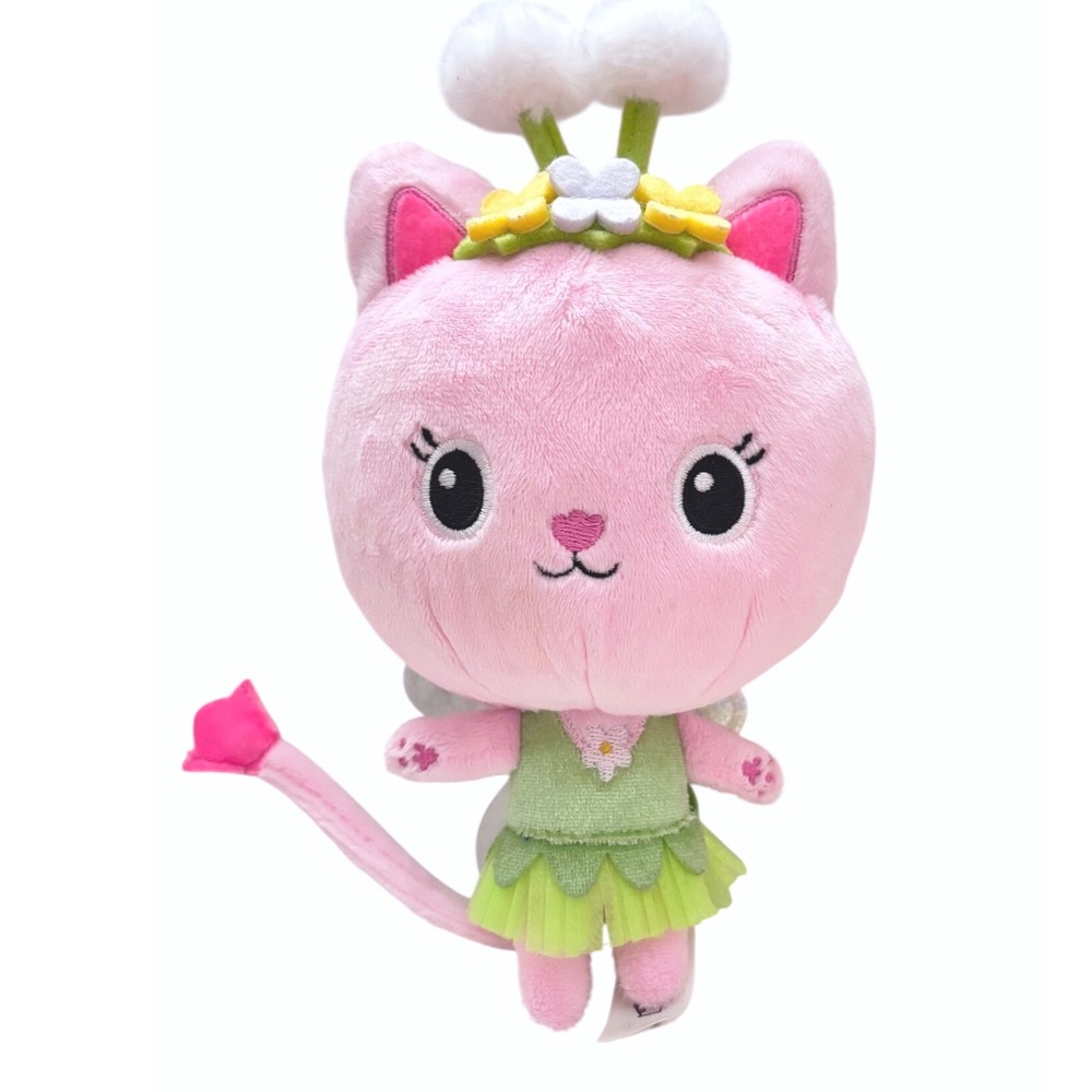 Gabby's Dollhouse Kitty Fairy Plush 9" Spin Master DreamWorks Pink Cat Wings